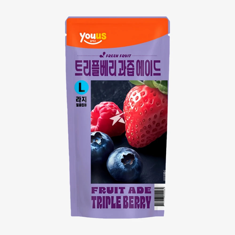 YOUUS Limonade aux fruits Triple Baies 340 ml