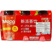 XIANG PIAO PIAO Meco Fruit Tea Peach & Pink Grapefruit Flavor 400ml *3