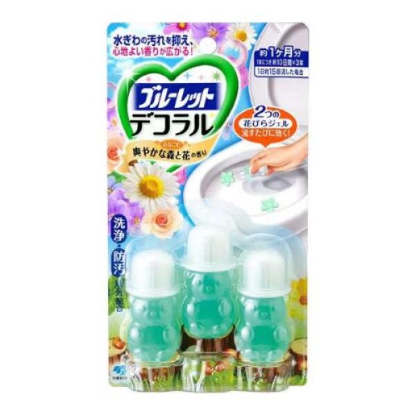 KOBAYASHI Toilet Cleansing Foreat And Flower 3pcs