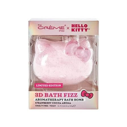 THE CREME SHOP Frost Fizz Bath Bomb Hello Kitty Strawberry Cocoa
