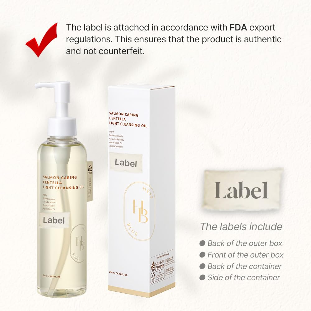 HEVEBLUE Salmon Caring Centella Light Cleansing Oil 240ml
