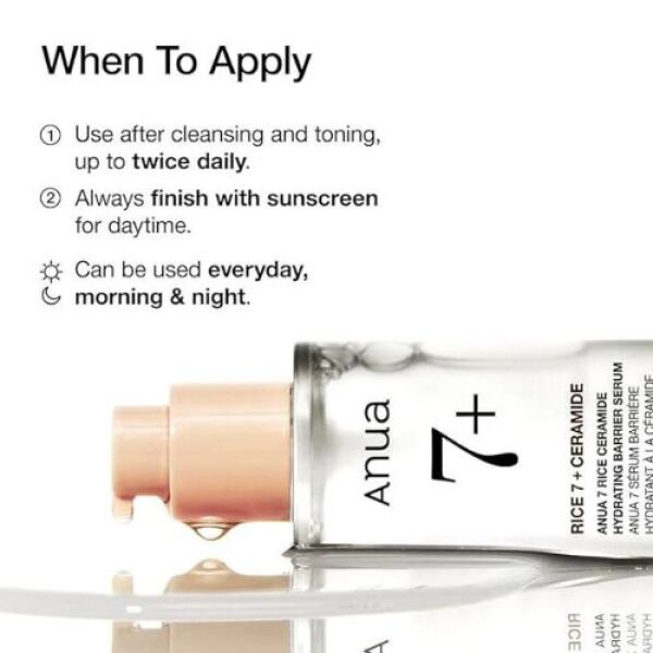 ANUA Rice 7+ Ceramide Hydrating Barrier Serum 50ml