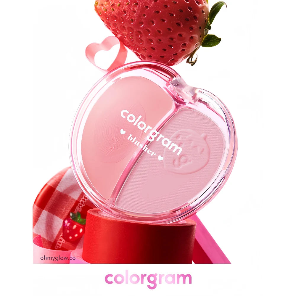 COLORGRAM Tintin Dory Duo Blusher 01 Strawberry Duo