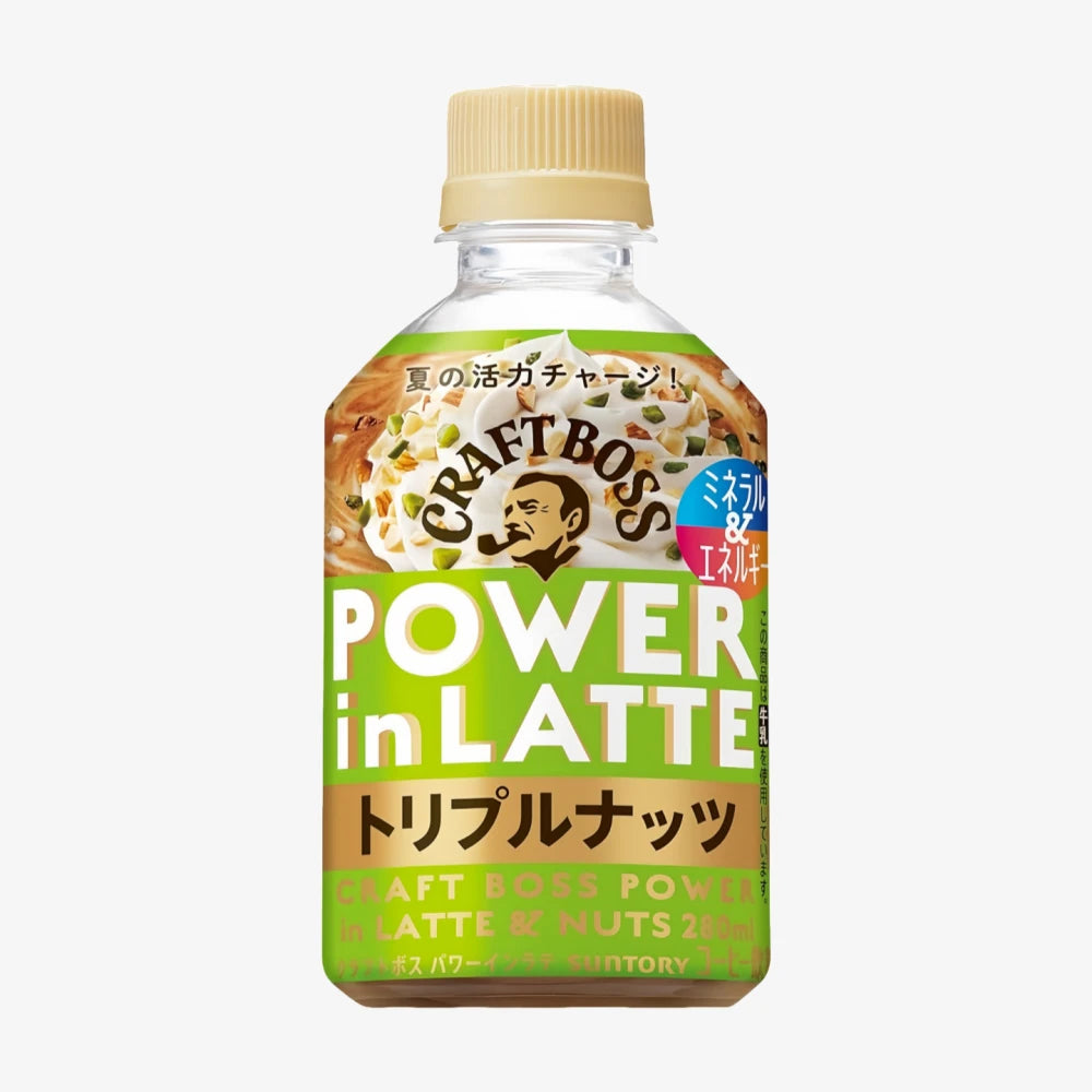 Suntory Craft Boss Power-in Latte Saveur Triple Noix 280g