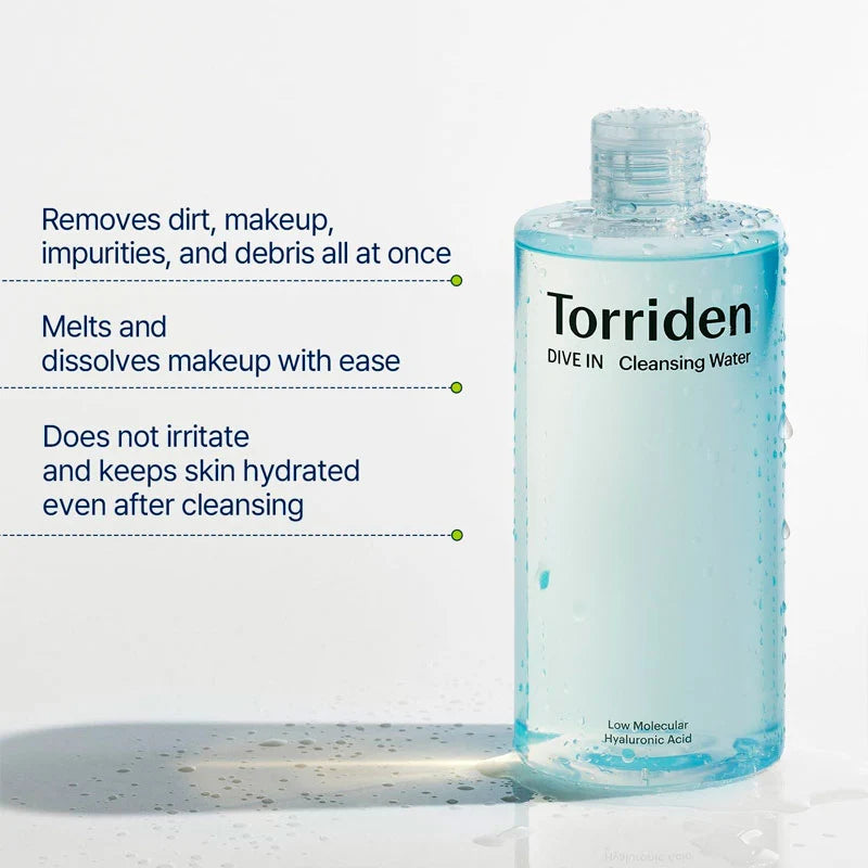 TORRIDEN Dive-In Low Molecular Hyaluronic Acid Cleansing Water 400ml
