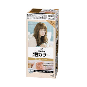 KAO Japan Liese Prettia Bubble Hair Color Kit Milktea Brown