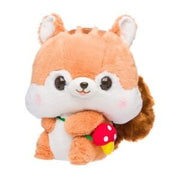 RILAKKUMA ## Peluche Écureuil Tan à Queue Fuzzy M