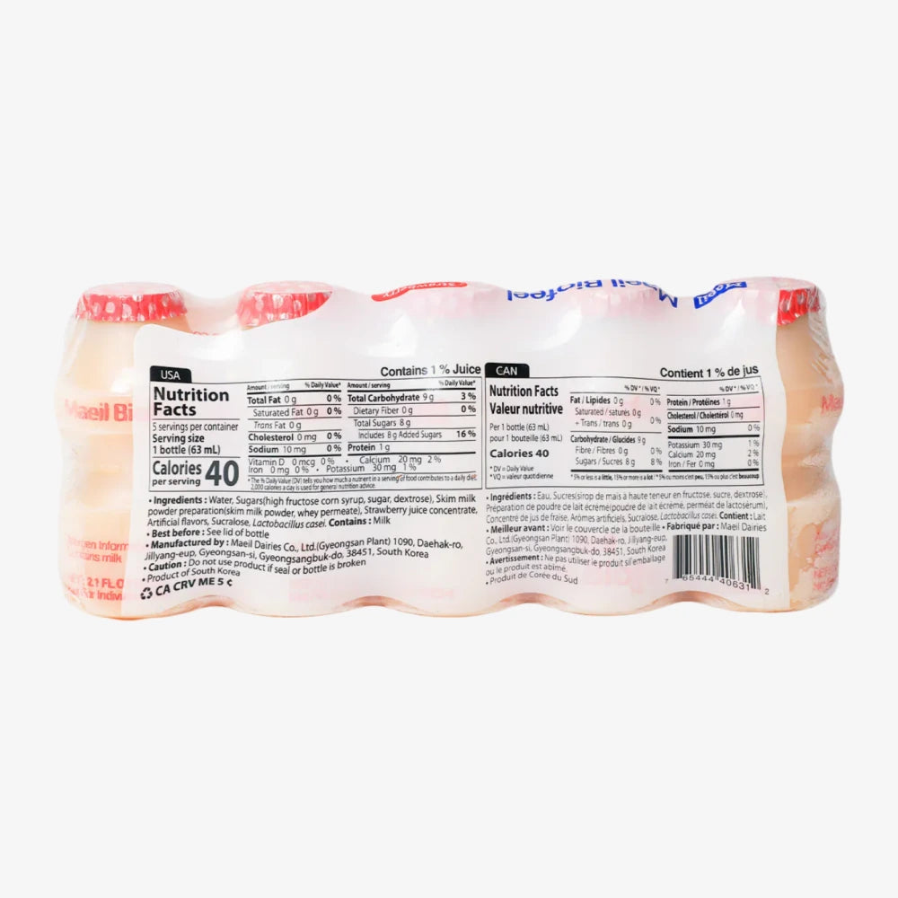 MAEIL Biofeel Soft Drink Strawberry Flavor 63ml*5