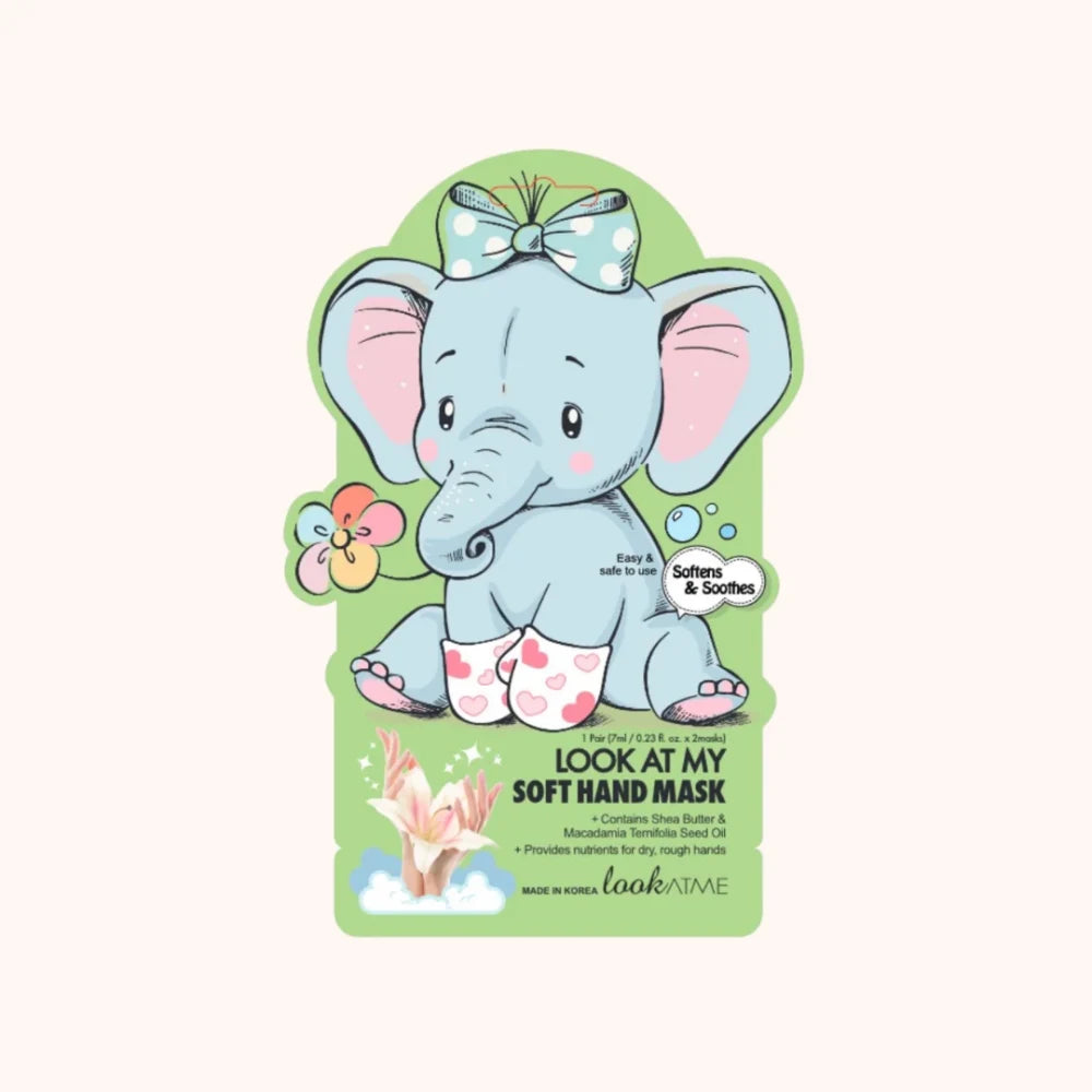 LOOK AT ME Soft Hand Mask Elephant
