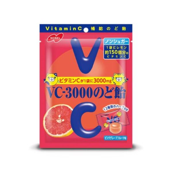 Nobel Vitamin C Throat Candy (Pink Grapefruit Flavor) 90g