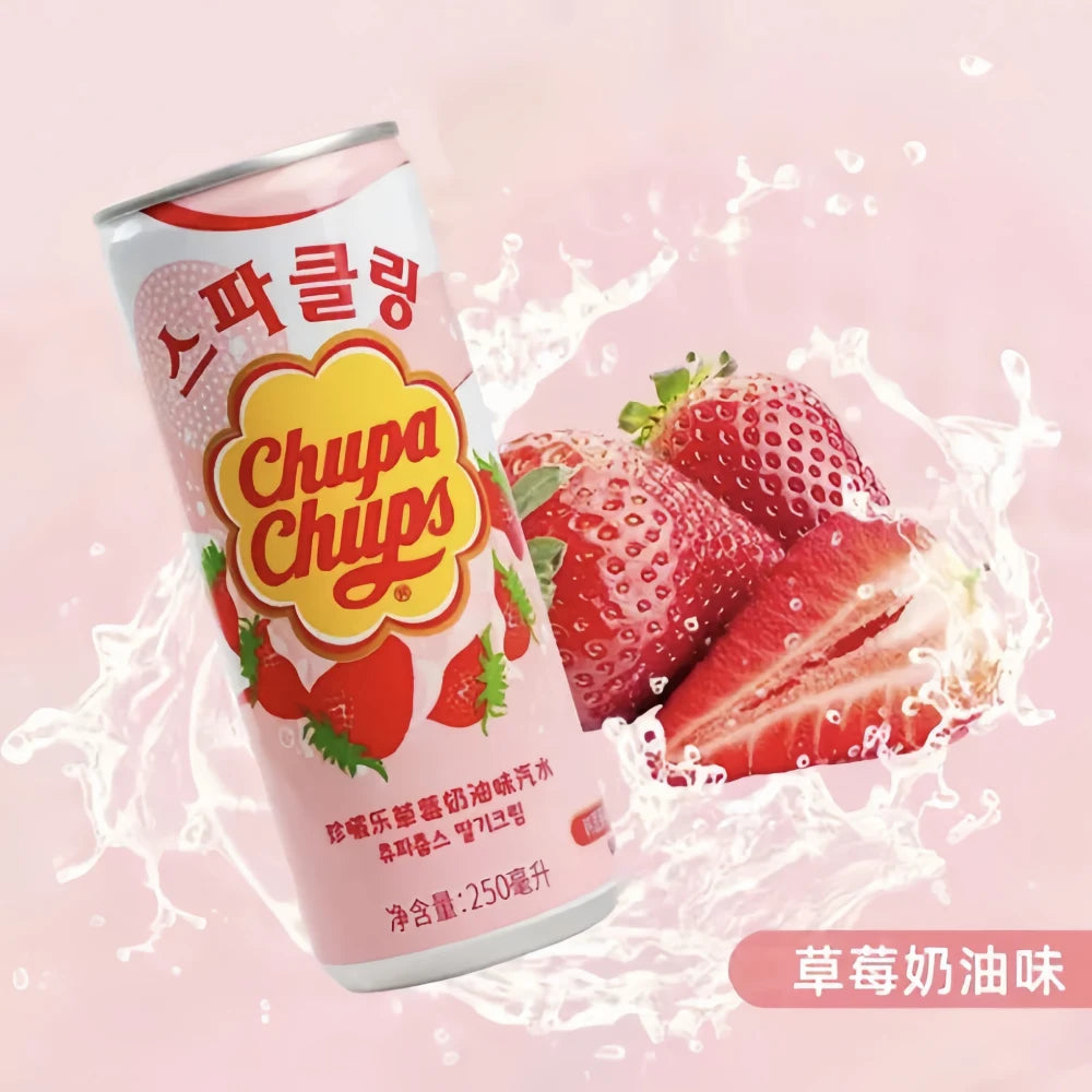 CHUPA CHUPS Drink  (Strawberry &Cream Flavor) 250ML
