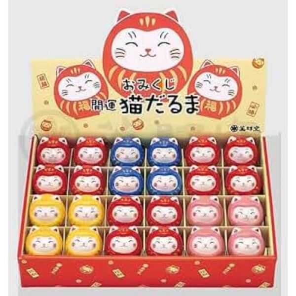 Sai-e Omikuji Kaiun Neko Daruma