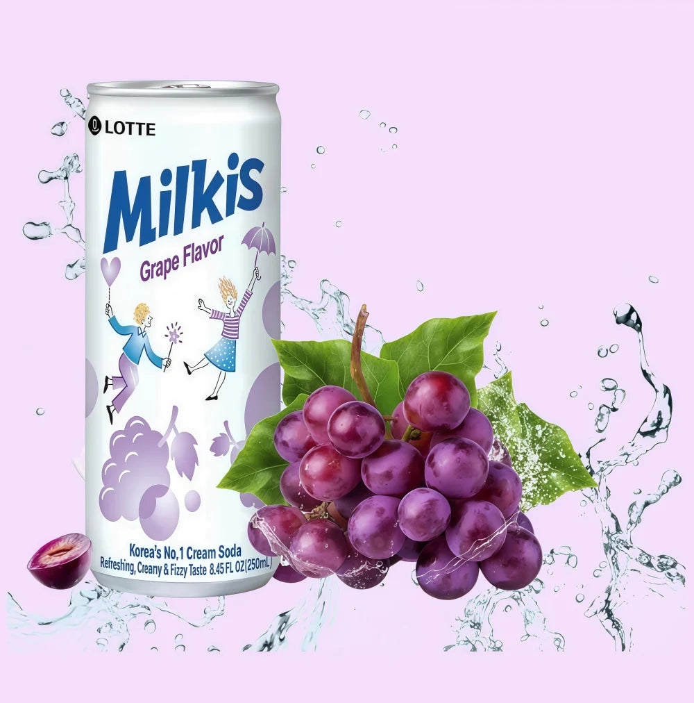 LOTTE Milkis (Grape) 250ml – Axia Station