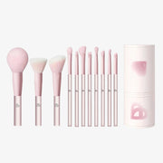 BLJ Semi Sugar Peach Eye Brush Pouch Set Pink 11pcs