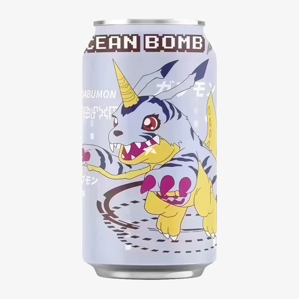 OCEAN BOMB Gabumon Sparkling Water (Blueberry Flavour) 330ml