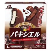 MORIMAGA Seika Crème glacée croustillante au chocolat et à la vanille 40 ml *7 pièces
