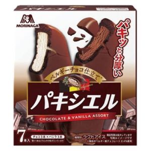 MORIMAGA Seika Crispy Chocolate & Vanilla Ice Cream 40ml *7 pcs