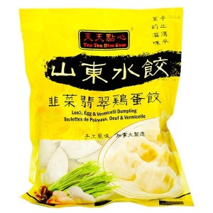 TENTEN DIM SUM Boulettes aux poireaux, œufs et vermicelles 800g