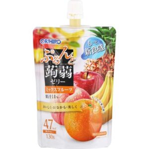 Gelée de konjac ORIHIRO Purunto (saveurs de fruits assorties) 130 g