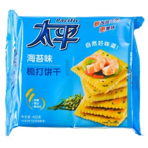 KRAFT PACIFIC soda crackers(seaweed) 400Gx12Bag