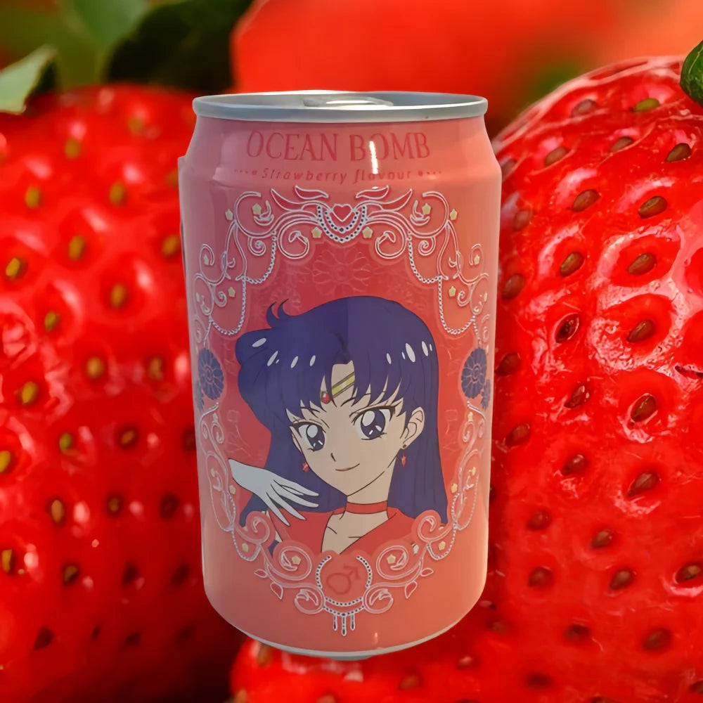 OCEAN BOMB Sailor Moon Sparkling Water (Strawberry Flavor) 330ml