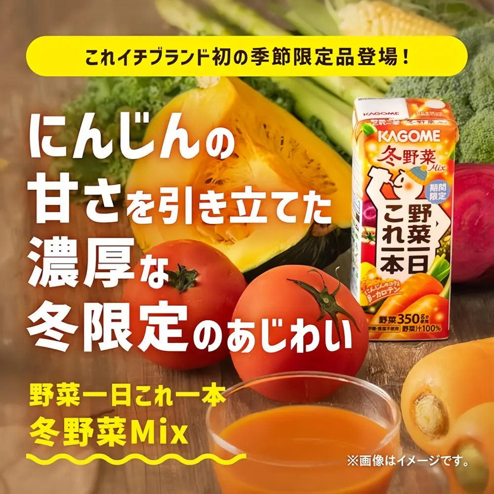 KAGOME 100% Juice (Winter Vegetable Mix Flavor) 200ml