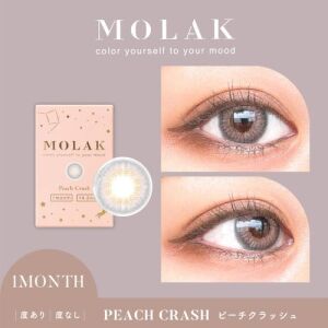 MOLAK Monthly Contact Lens (Peach Crush) (2 Lenses) -2.00
