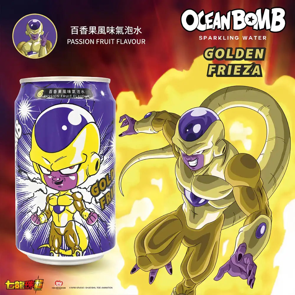 OCEAN BOMB Dragonball Sparkling Water (Passionfruit Flavor) 330ml
