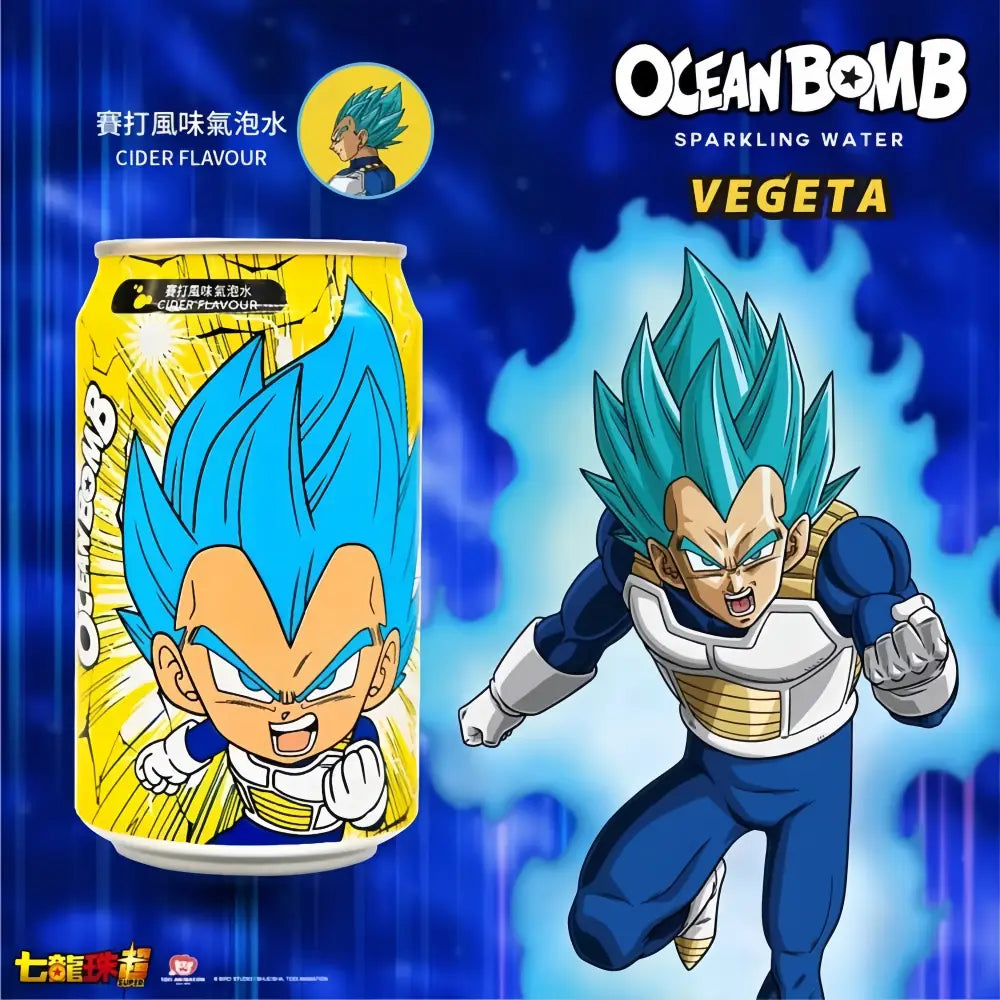 OCEAN BOMB Dragonball Sparkling Water (Vanilla Flavor) 330ml
