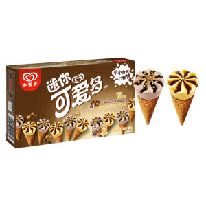 Mini-cornets de glace saveur rhum et tiramisu (20 g x 10)