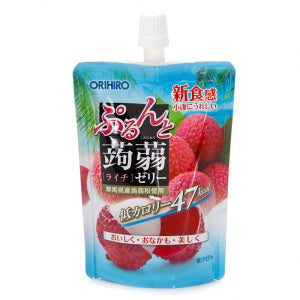 Boisson gélifiée au konjac ORIHIRO, saveur litchi, 130 g