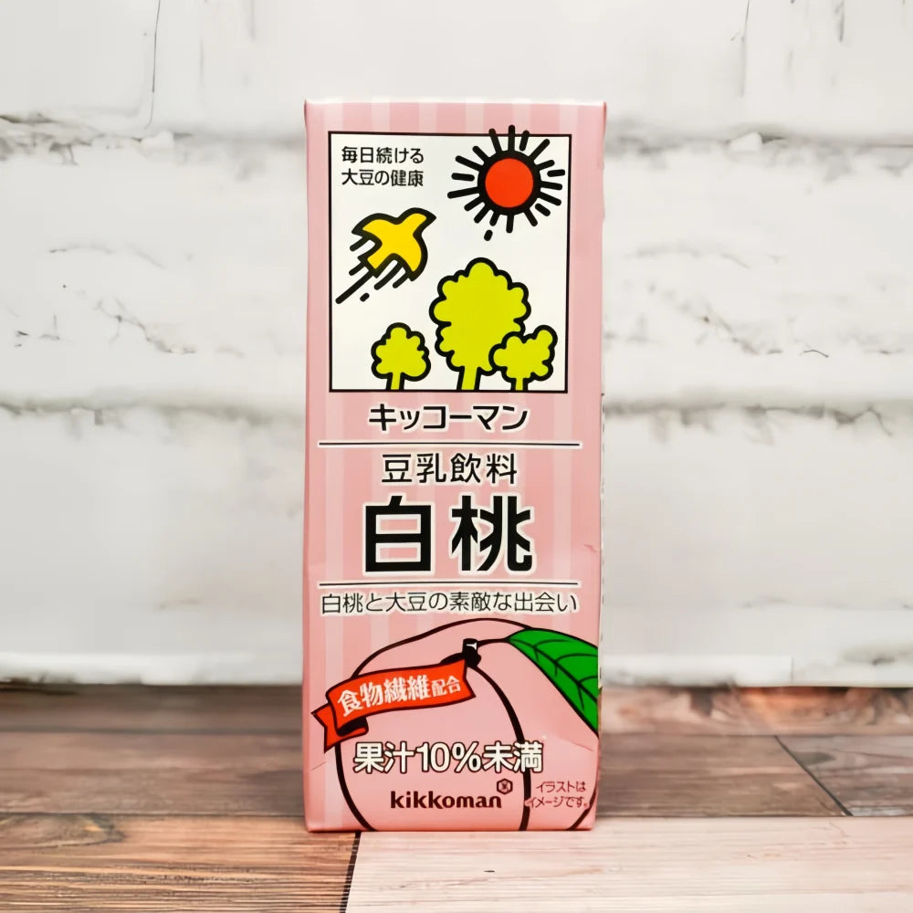KIKKOMAN Soy Milk Peach (200ml)