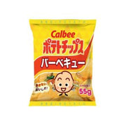 Chips de pommes de terre Calbee BBQ 55 g