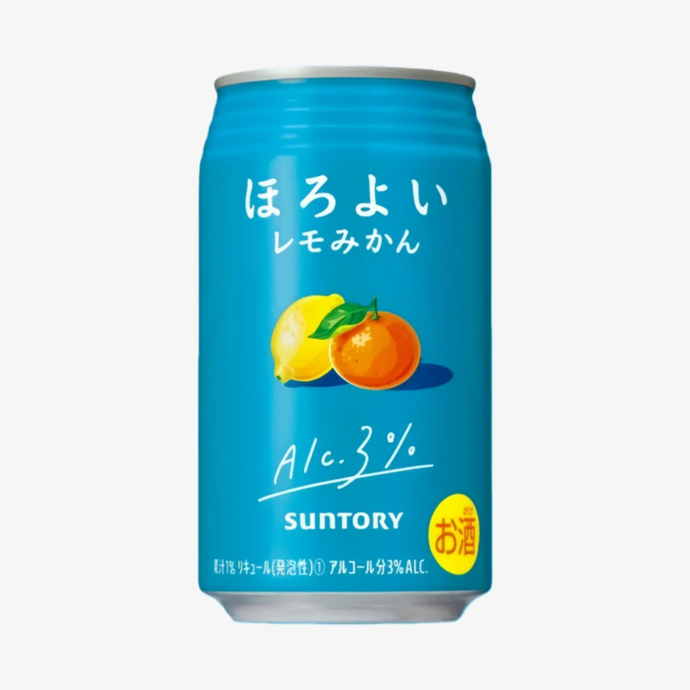 SUNTORY Carbonated Lemon &Orange Juice (3% Alc) 350ml