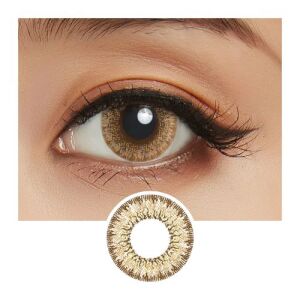 LIL MOON Monthly Contact Lens (Cream Nuts) (1 Lens) -3.25