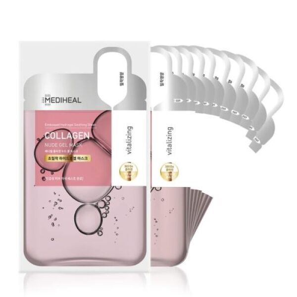 MEDIHEAL Masque Gel Nu Collagène 10 pièces