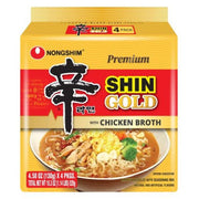 NONGSHIM Gold Ramen au bouillon de poulet, 4 sachets de 130 g