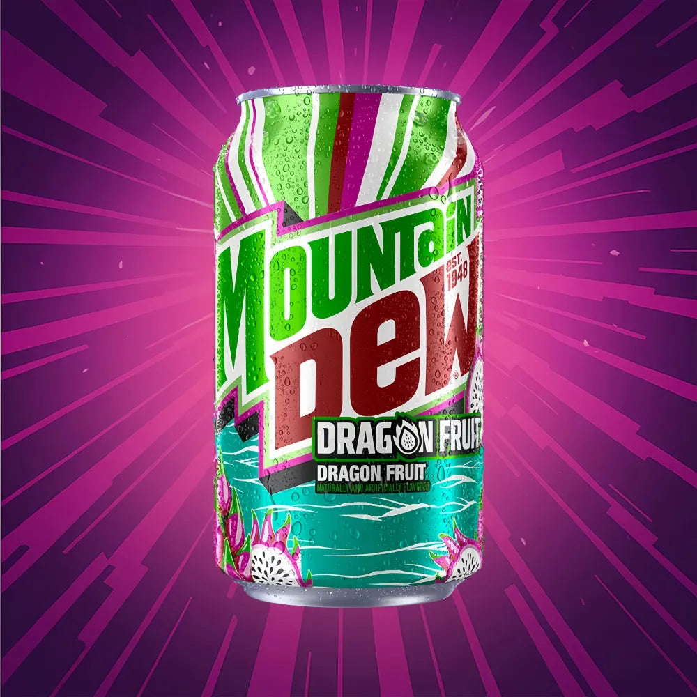 MOUNTAIN DEW Freedom Fusion Soda(Dragon Fruit Flavor) 355ml
