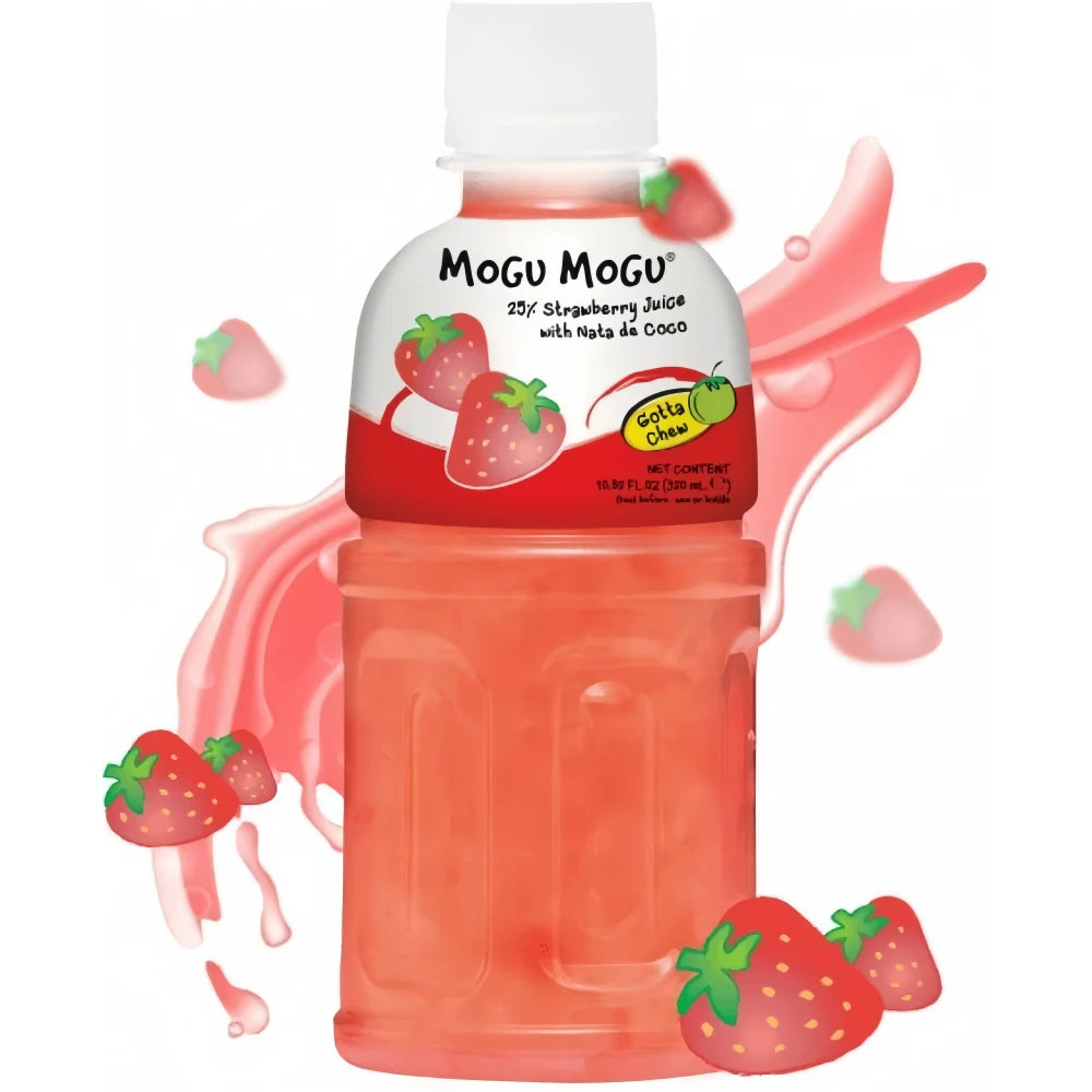 Mogu Mogu Nata de Coco Boisson Saveur Fraise 320 ml