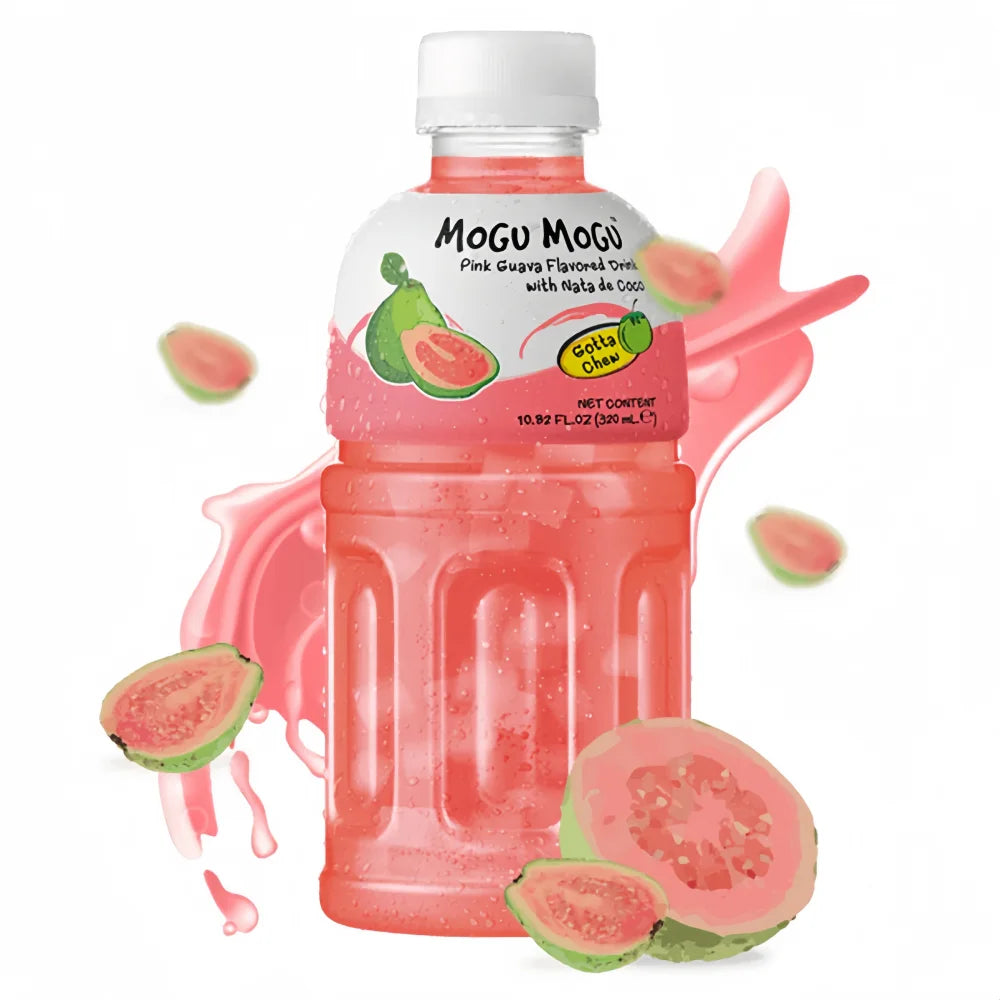 Mogu Mogu Nata de Coco Boisson Goyave Rose 320 ml