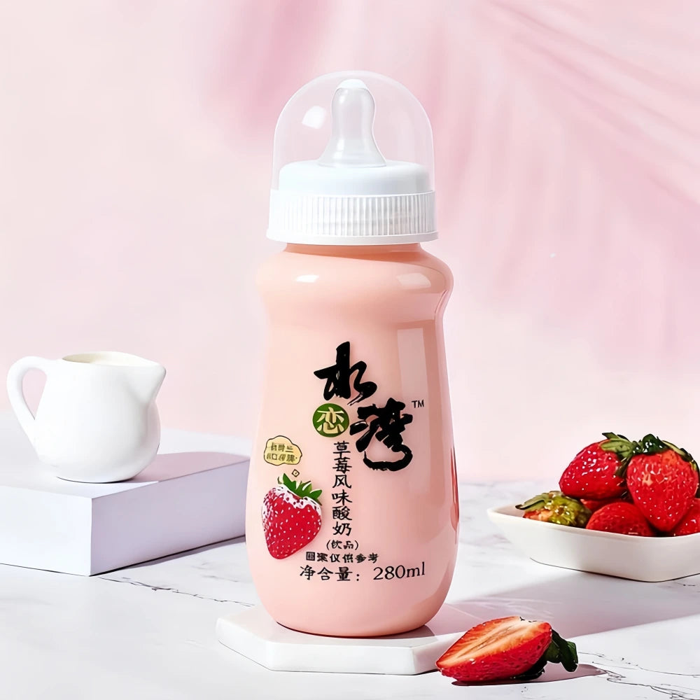 SHUILIANWAN Yogurt Drink (Strawberry Flavor) 280ml
