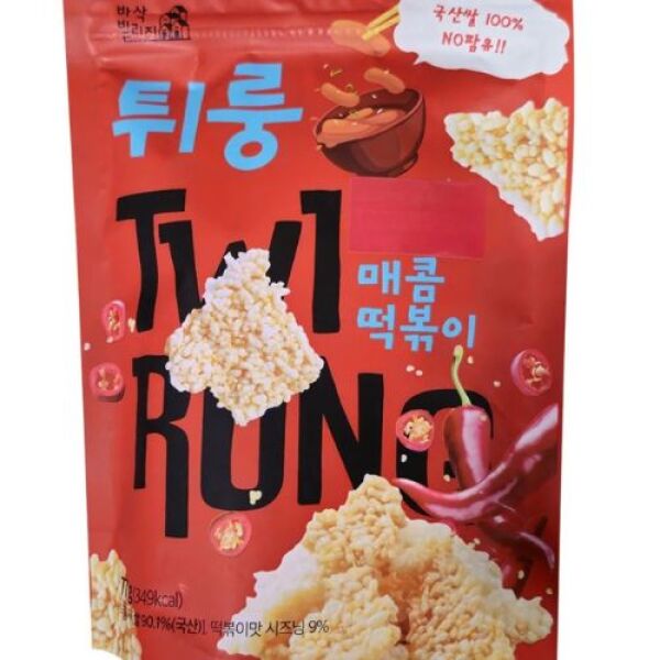 COSMOS, Twirung Fried Scorched Rice (Spicy Tteokbokki) 77g