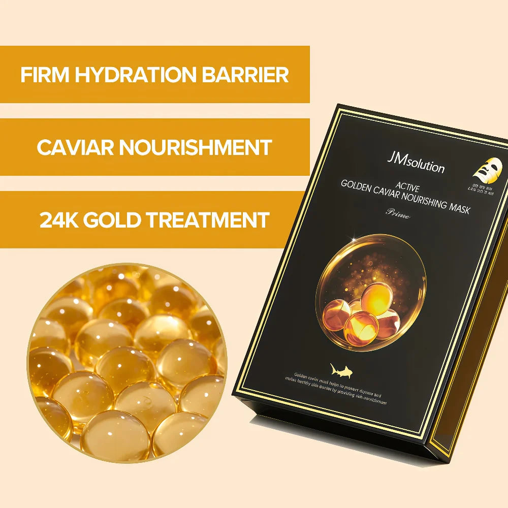 JM solution Active Golden Caviar Nourishing Mask 10pcs