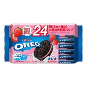 Oreo Sandwich Cookie Strawberry Cream Flavor (Family Pack) 233g