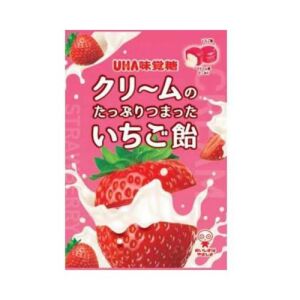 UHA Mikakuto Cream Filled Candy - Strawberry Flavor (45g)
