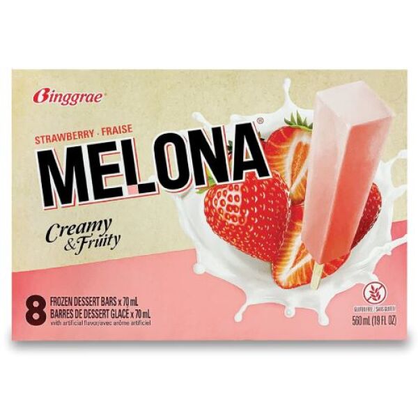 Binggrae Melona Strawberry Flavor 70ml*8PC