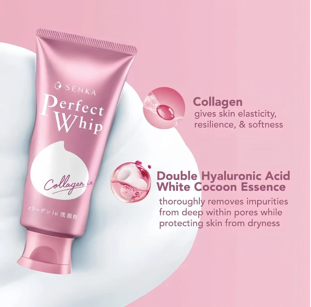 SHISEIDO SENKA Perfect Whip Collagen Foam Cleanser 120g
