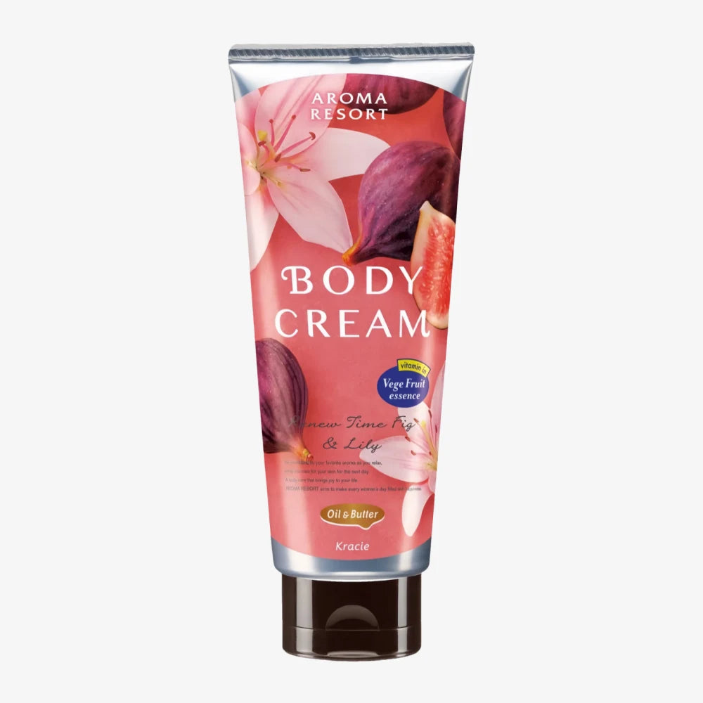 KRACIE Aroma Resort Body Cream Fig & Lily 170g
