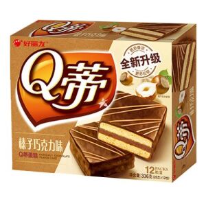 ORION Chocolate Q Pie (Hazelnut) 28g*12pcs