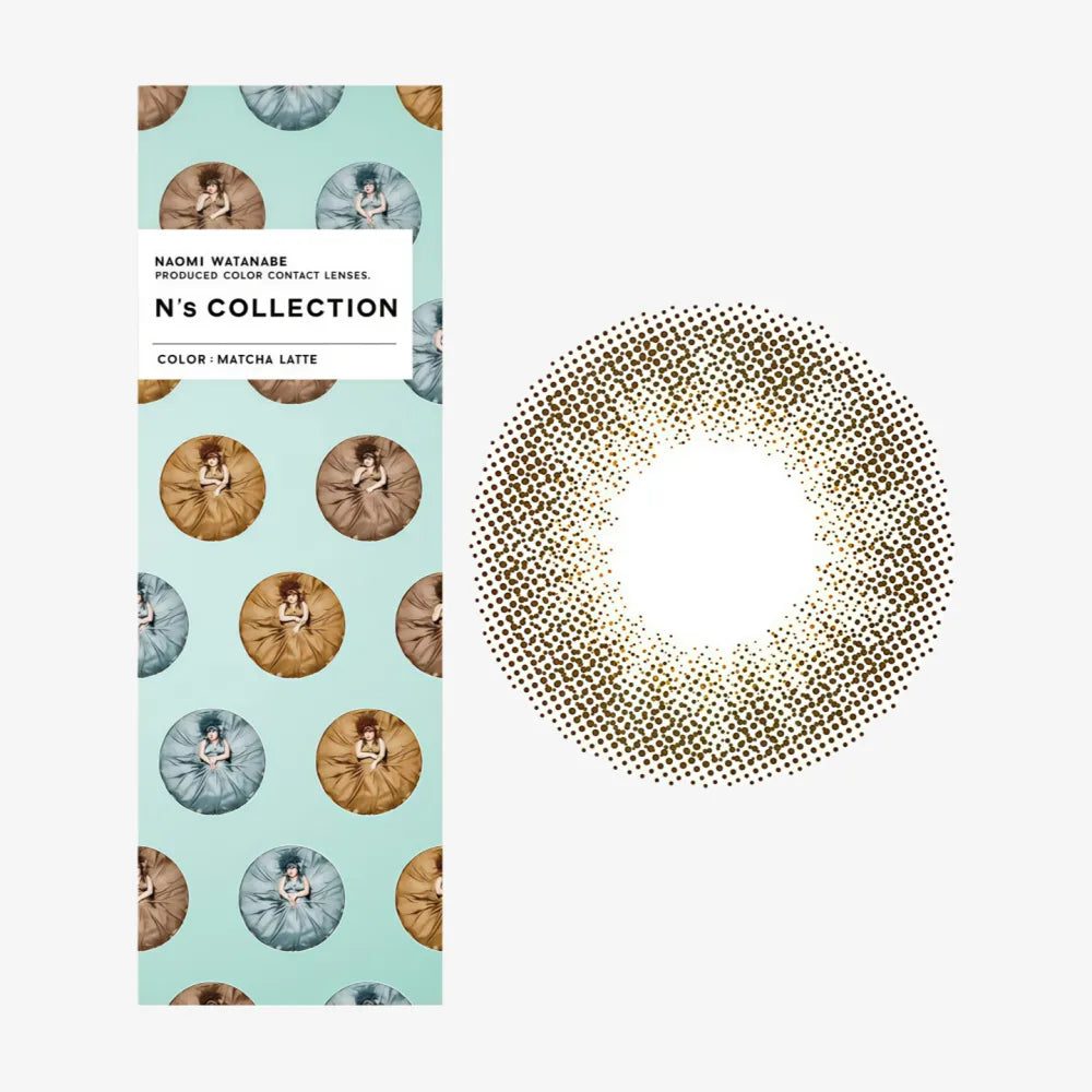COLLECTION N Lentilles de contact journalières (Matcha latte) (10 lentilles) -5,50